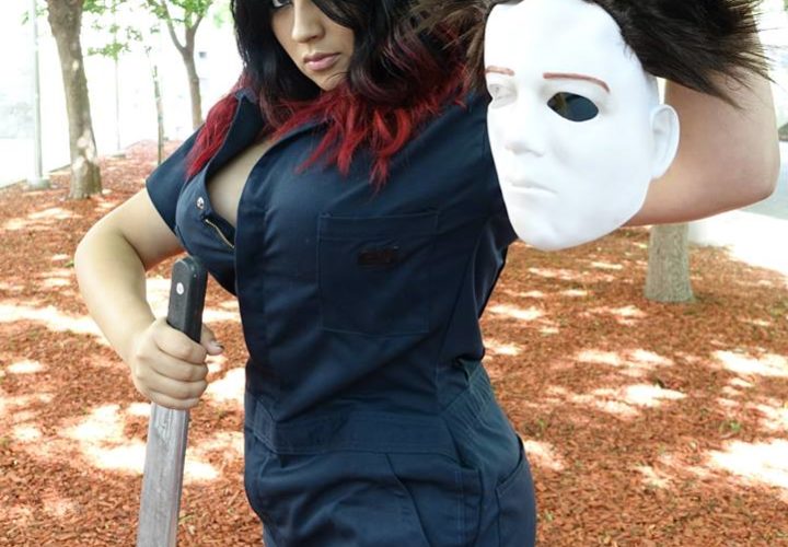 Ivy Doomkitty as Michael Myers.