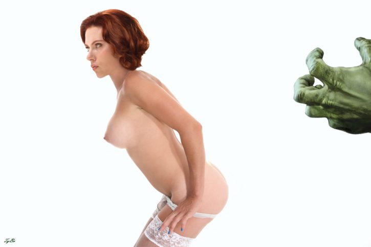 1002148 - Avengers Black_Widow Hulk Marvel Scarlett_Johansson fakes