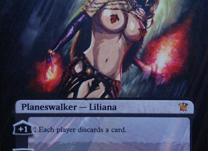 Sexy Magic: The Gathering Card Alters By Tila.