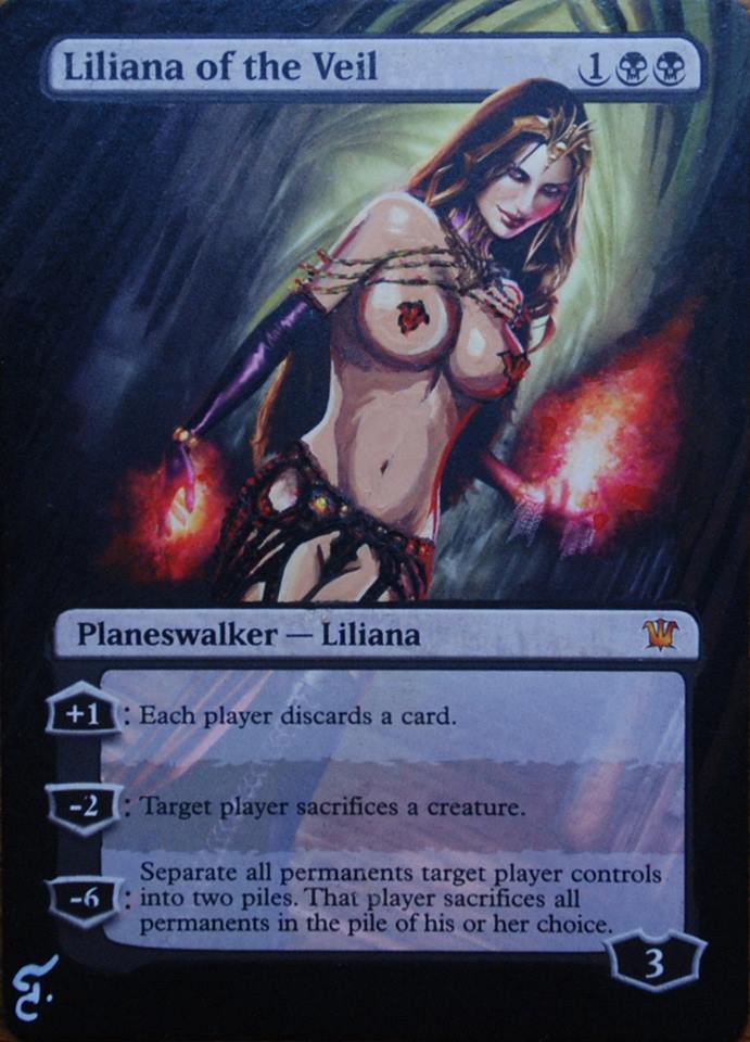 Sexy Magic Porn - Sexy Magic: The Gathering Card Alters By Tila â€“ Nerd Porn!