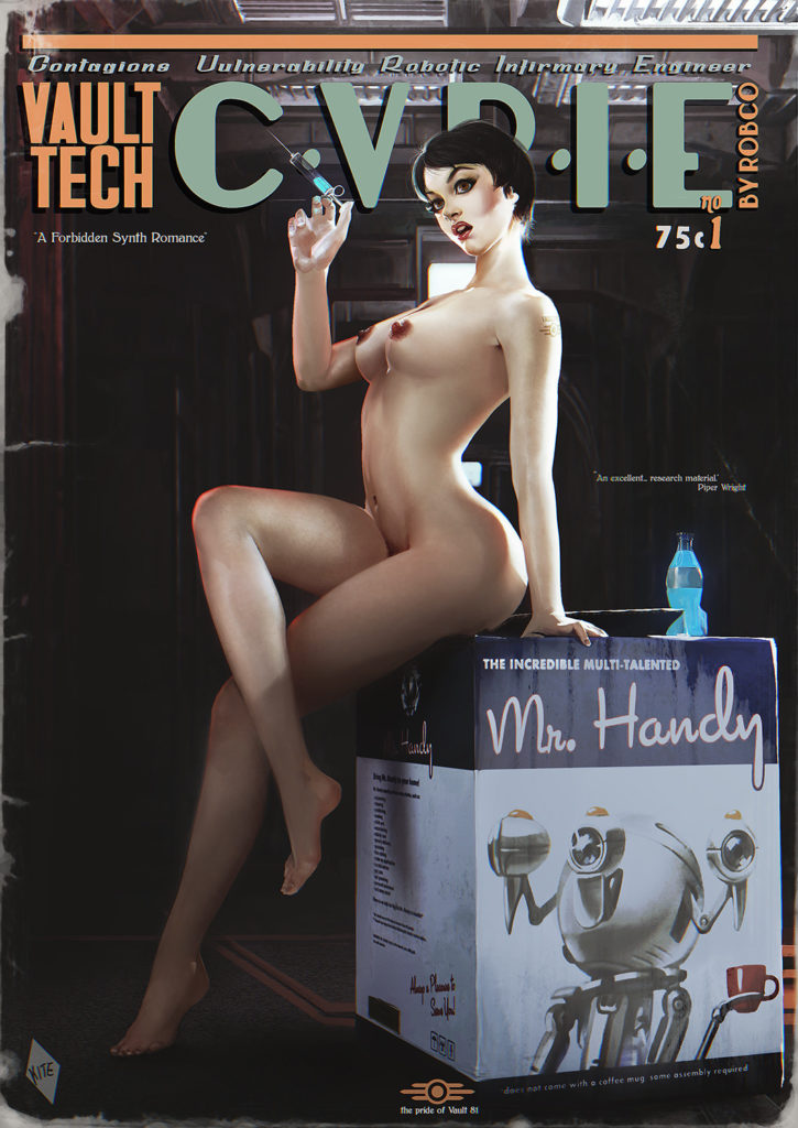 Nsfw Fallout 4 Porn - Curie Pinup by TheKite ~ Fallout 4 Rule 34 â€“ Nerd Porn!