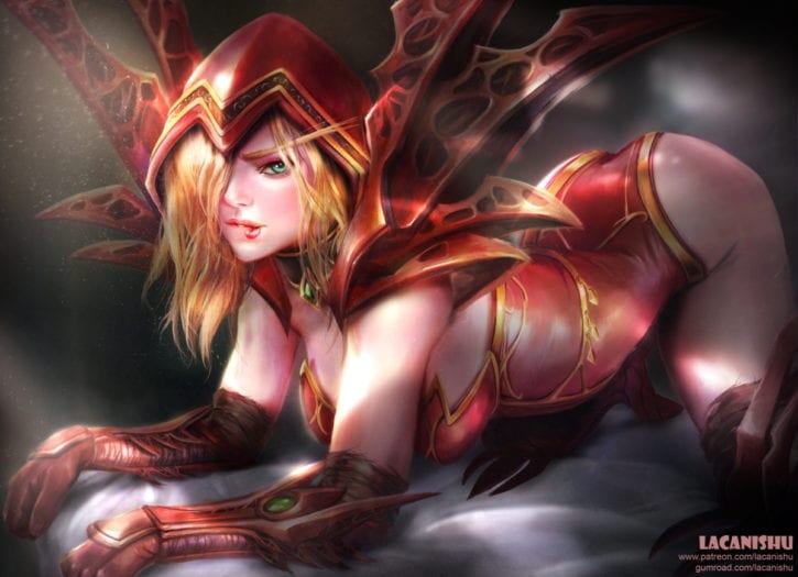 1851028 - Lacanishu Valeera_Sanguinar World_of_Warcraft blood_elf hearthstone