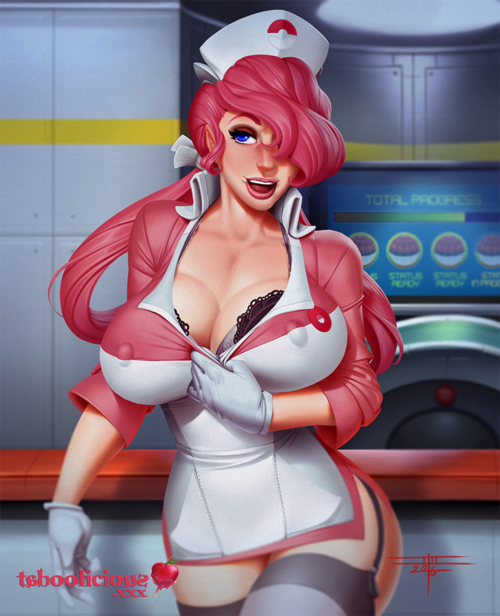 Busty Nurse Joy ~ Pokemon Rule 34 by Taboo â€“ Nerd Porn!