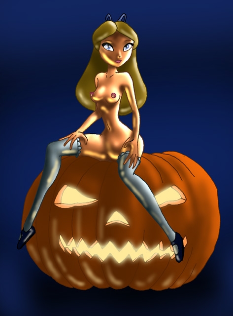 3218 - Alice Alice_in_Wonderland ChouBoy Halloween Jack_O'Lantern