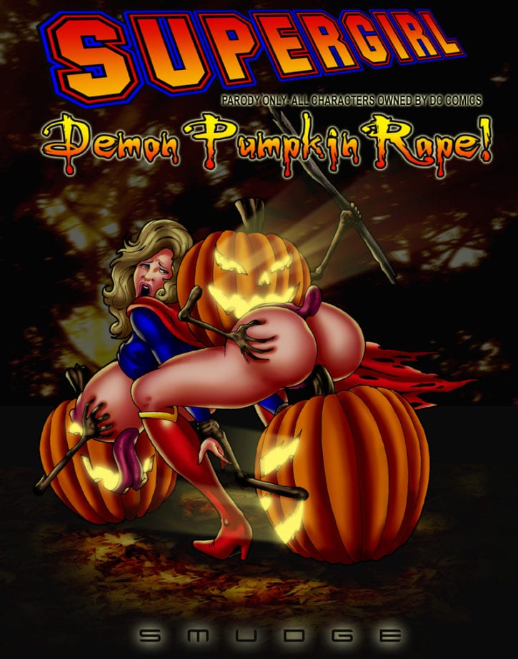 593279 - DC Halloween Jack_O'Lantern Pumpkin Smudge Supergirl food fruit
