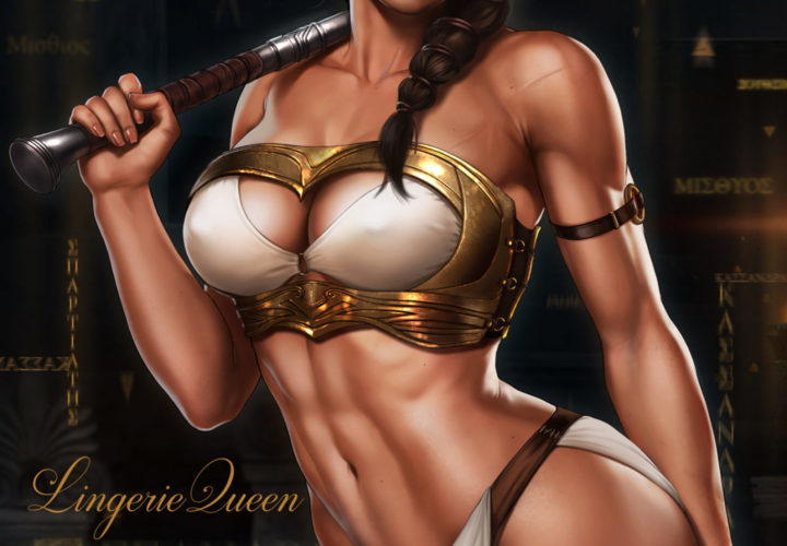 Lingerie Queen Kassandra Assassin’s Creed Fan Art by DandonFuga.