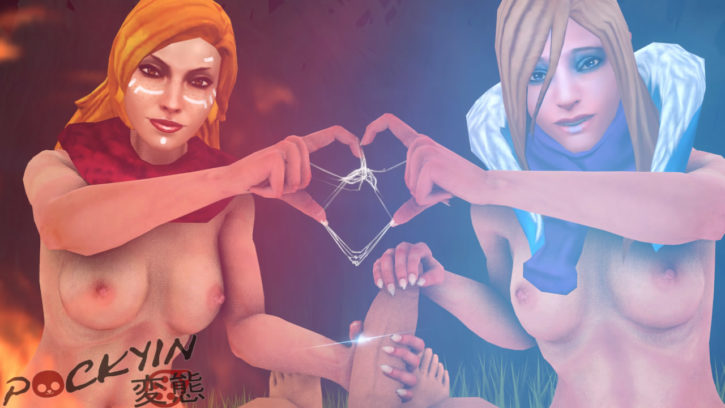 1536595 - DOTA_2 Lina Rylai_the_Crystal_Maiden