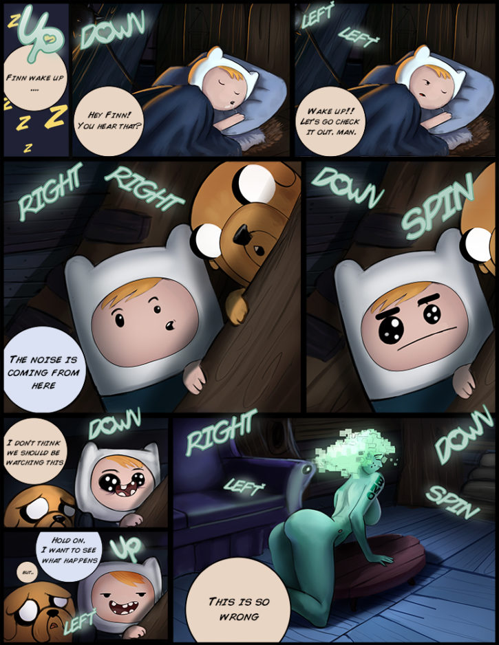 869692 - Adventure_Time BMO Evulchibi Finn_the_Human Jake_the_Dog comic
