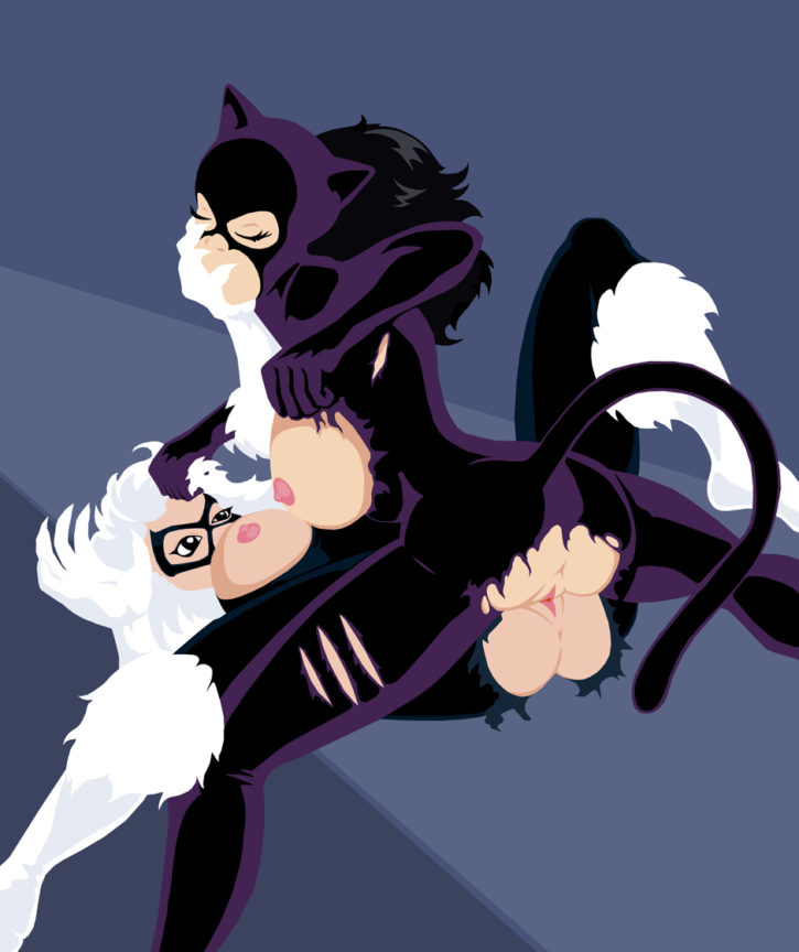 1566094 - Batman_(series) Black_Cat Catwoman DC Marvel Spider-Man_(series) crossover