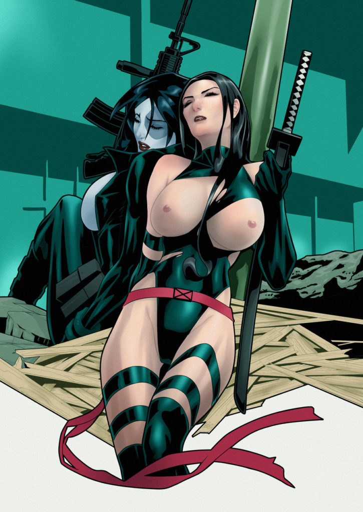 844235 - Domino Marvel Psylocke X-Force X-Men redg404