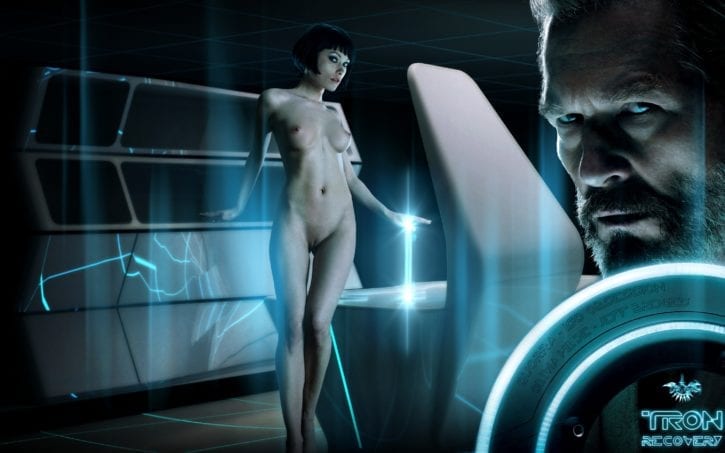 1325975 - Jeff_Bridges Kevin_Flynn Olivia_Wilde Quorra Tron fakes