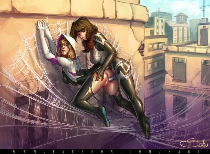 1567200 - Cindy_Moon Edge_of_Spider_Verse Gwen_Stacy Marvel Sabudenego Silk Spider-Man_(series) spider-gwen