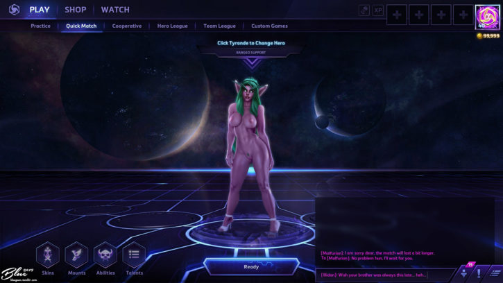 1593968 - Tyrande_Whisperwind World_of_Warcraft bluegirl91 heroes_of_the_storm night_elf