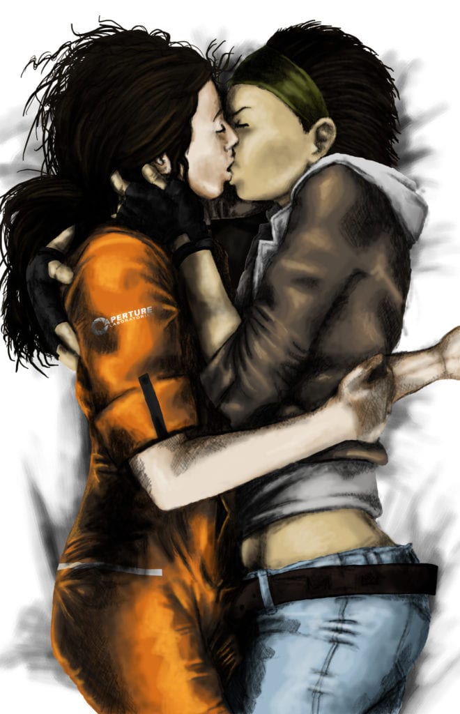 249507 - Alyx_Vance Chell Half-Life Half-Life_2 Portal