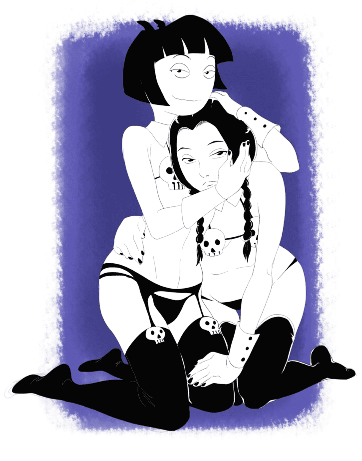 1276764 - Addams_Family Creepy_Susie Hamedori The_Oblongs Wednesday_Addams crossover