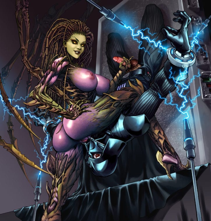 641391 - Darth_Vader Kiwine Sarah_Kerrigan StarCraft Star_Wars crossover