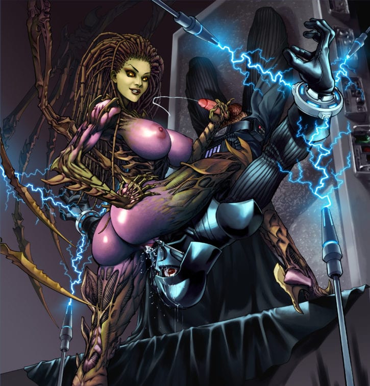 641392 - Darth_Vader Kiwine Sarah_Kerrigan StarCraft Star_Wars crossover