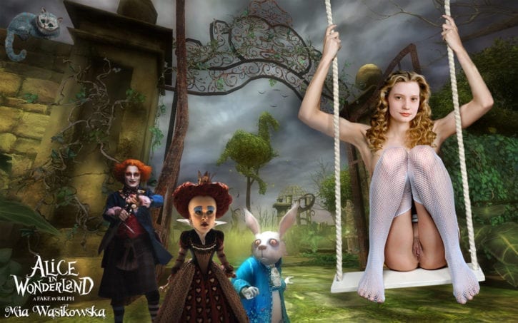 Alice Alice_in_Wonderland Cheshire_Cat Helena_Bonham_Carter Mad_Hatter Mia_Wasikowska R4LPH Red_Quee