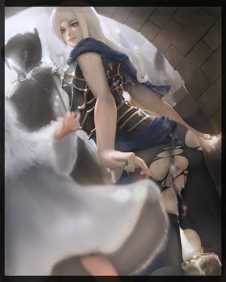 Crossbreed_Priscilla Dark_Souls Lord's_blade_Ciaran gray_bear