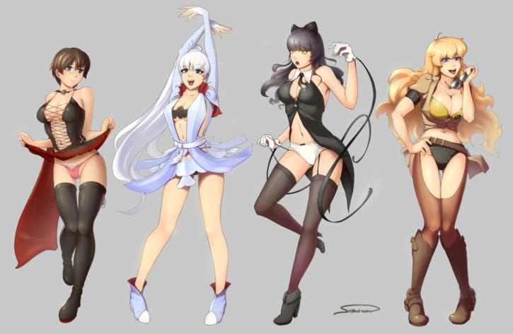 1655726 - Blake_Belladonna RWBY Ruby_Rose Shonomi Weiss_Schnee Yang_Xiao_Long