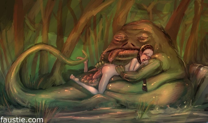 668357 - Hutt Jabba_the_Hutt Princess_Leia_Organa Star_Wars faustie