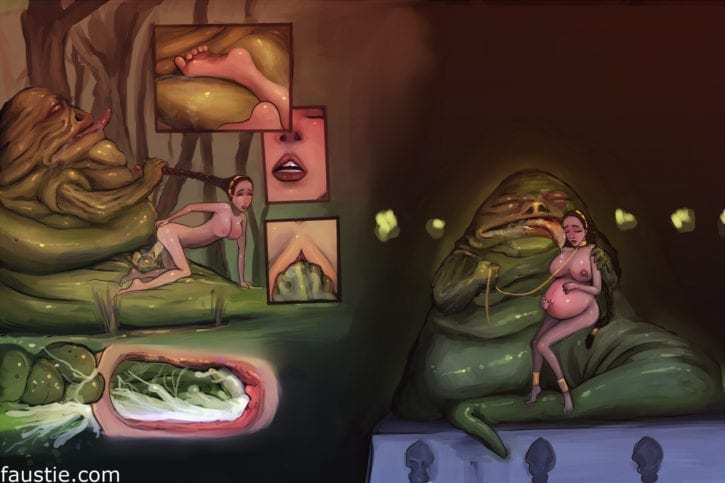 679090 - Hutt Jabba_the_Hutt Princess_Leia_Organa Star_Wars faustie