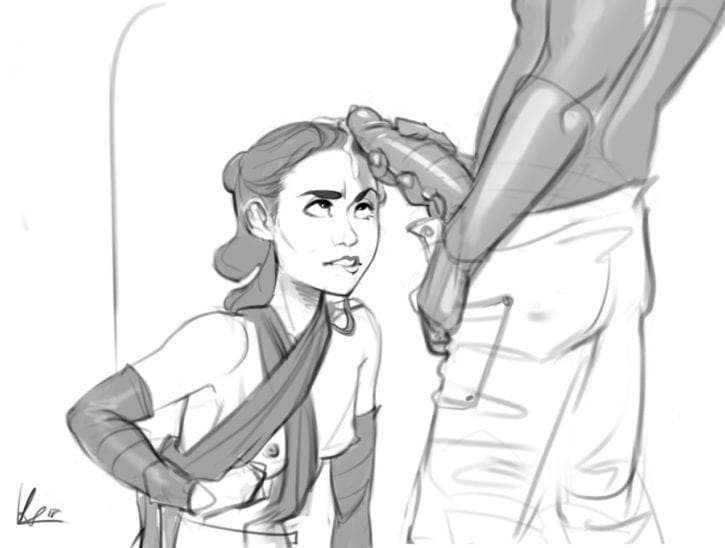 1761707 - Kaztor08 Rey Star_Wars The_Force_Awakens finn