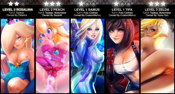 1826982 - Customwaifus Final_Fantasy_VII Hyrule_Warriors Legend_of_Zelda Metroid Princess_Peach Princess_Rosalina Princess_Zelda Samus_Aran Super_Mario_Bros. Tifa_Lockheart crossover