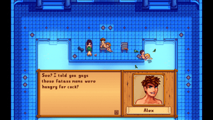 1848999 - Alex Caroline Jodi Pam Sebastian Shane Stardew_Valley animated blargsnarf sprites