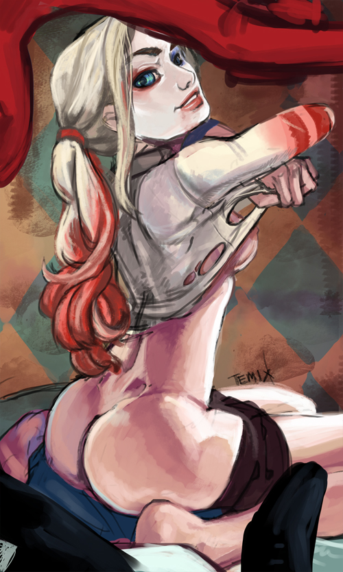 1671952 - Batman_(series) DC Harley_Quinn Suicide_Squad TemixArt