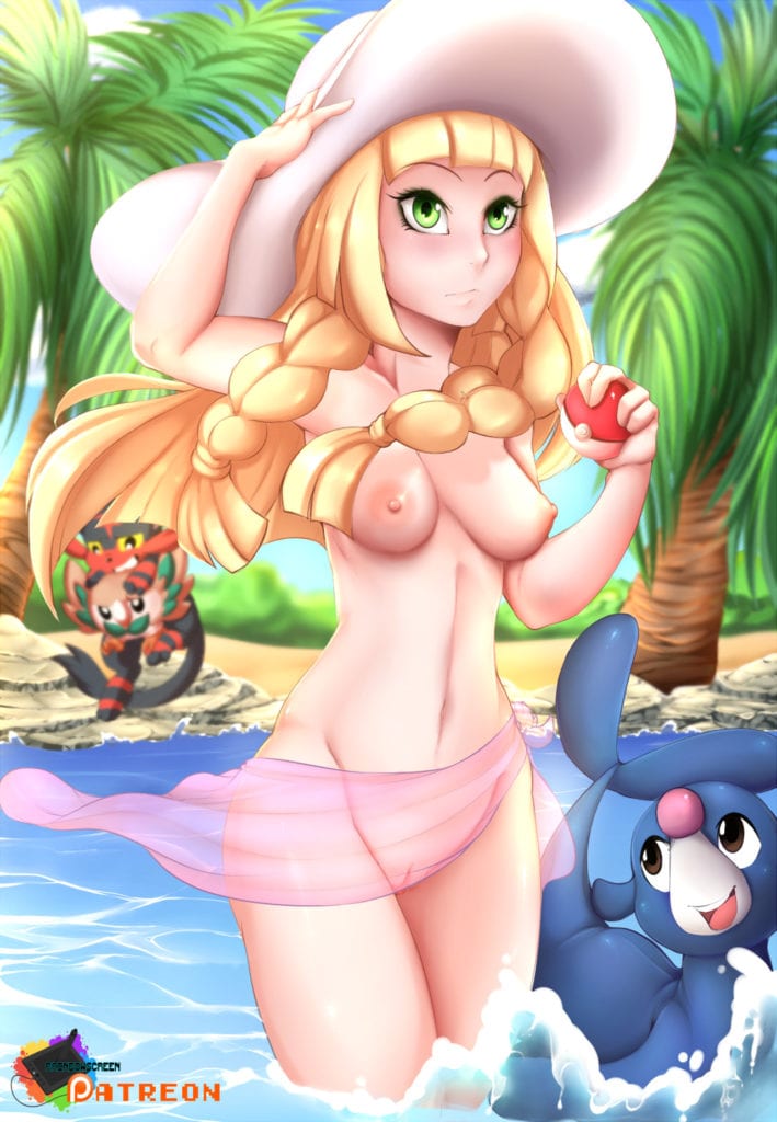 1947969 - Lillie Litten Popplio Porkyman RainbowScreen Rowlet