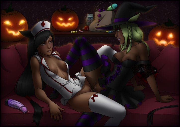 1473284 - Final_Fantasy_XIV Halloween Miqo'te WickedJ